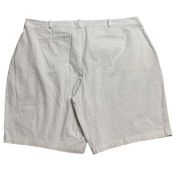 Talbots Chino Shorts Women's Plus Size 20WP Petite White 9" Inseam 20 - Picture 6 of 9